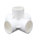Connecteur pvc 4 coté pour système lumière 3/4